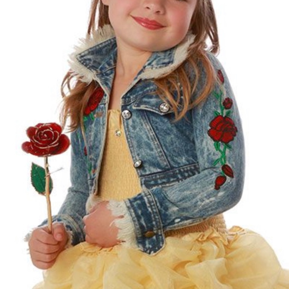 Ooh La! La! Couture: Denim Rose Jacket Girls